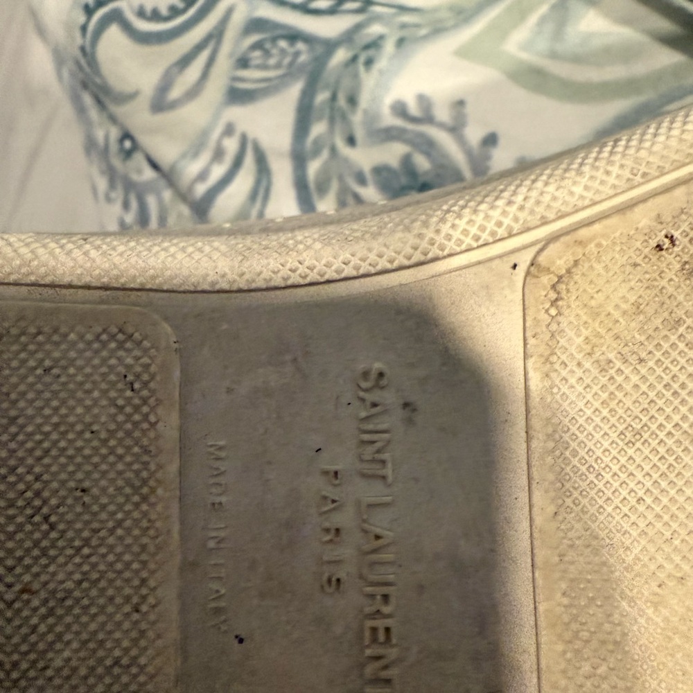 Saint Laurent Silver Sneakers High Top - Picture 6 of 10